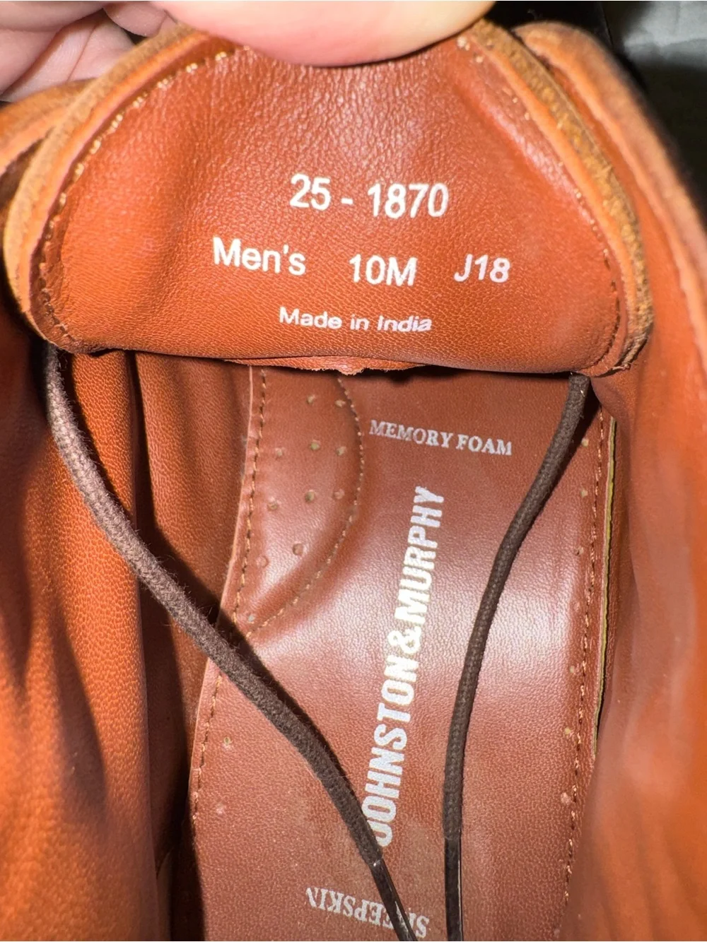 Johnston & Murphy Brown Leather Chukka Boots Sheepskin Lined Men’s 10M
